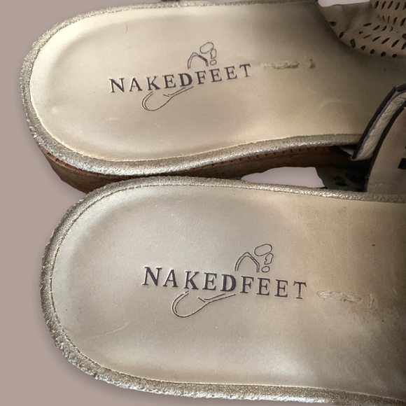 Naked Feet Aries Ankle Strap Comfortable Cushion Sandals Shoes Woman’s 9.5 - Picture 5 of 8